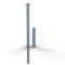 Barrier posts | Steel tube  60 x 2,5 mm | removable | without locking mechanism | hot-dip galvanized | with 2 eyelets